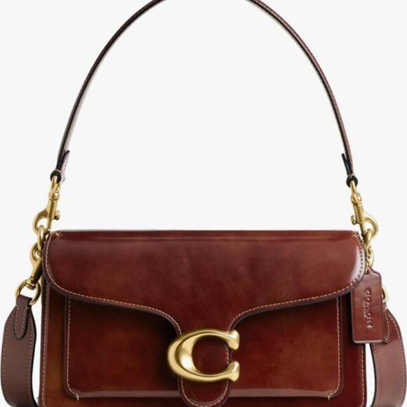 In Search Of Coach Spazzolato Leather Tabby 26 - Dark Neutral - Picture 2 of 3